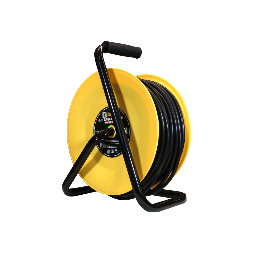 Heavy Duty Extension Wheel 50M w/ 4 Gang Universal Outlet – Powerhouse ...