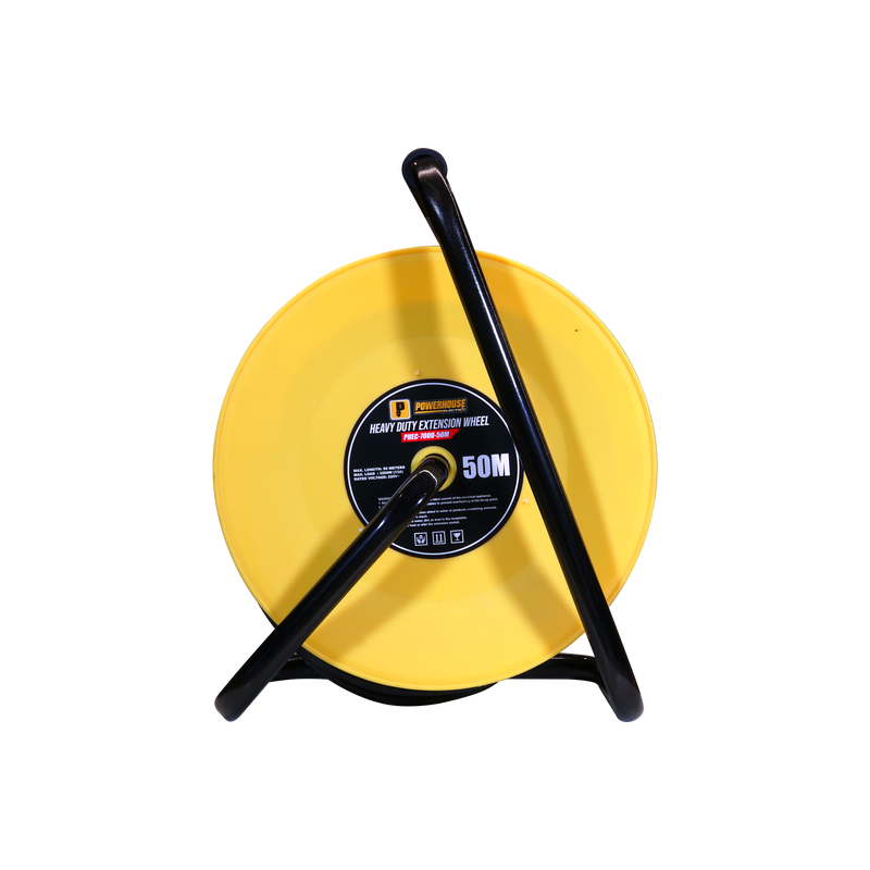 Load image into Gallery viewer, HEAVY DUTY EXTENSION WHEEL 50 METERS 4 GANG UNIVERSAL OUTLET (PHEC700U-50M)
