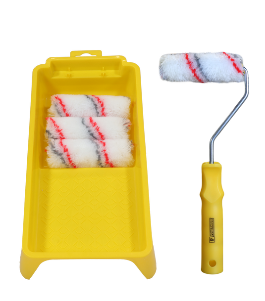 Mini Paint Roller Tray Set 4