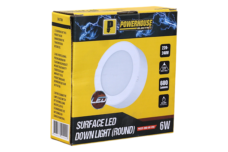 Load image into Gallery viewer, POWERHOUSE LED SURFACE MOUNTED DOWNLIGHT PHESP-RND-6W-WW
