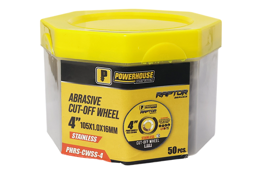 RAPTOR SERIES ABRASIVE CUT-OFF WHEEL FOR STAINLESS - PHRS-CWSS-4