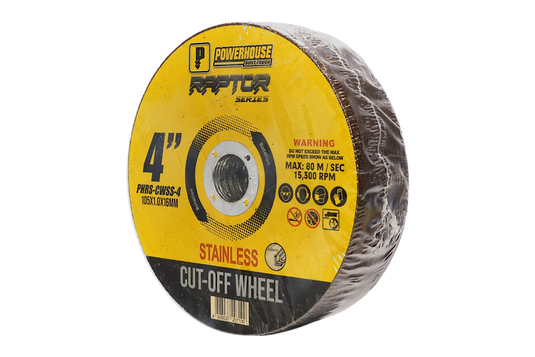 RAPTOR SERIES ABRASIVE CUT-OFF WHEEL FOR STAINLESS - PHRS-CWSS-4