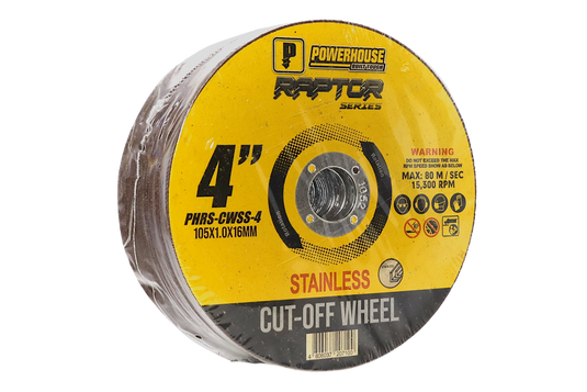 RAPTOR SERIES ABRASIVE CUT-OFF WHEEL FOR STAINLESS - PHRS-CWSS-4