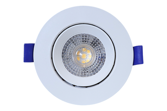 POWERHOUSE ELECTRIC LED SPOTLIGHT W/ CASING PHESWC-WHT-RND-8W-WW