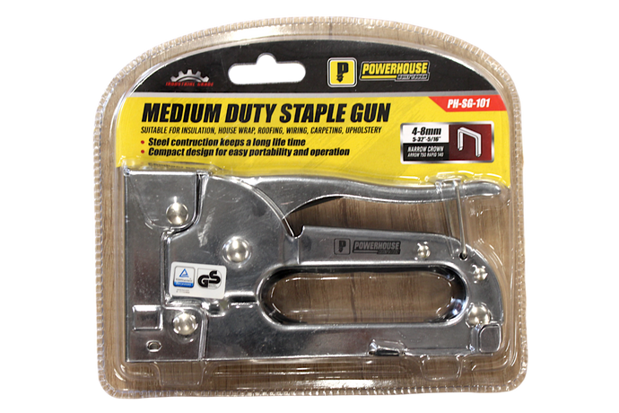 POWERHOUSE STAPLE GUN MEDIUM DUTY