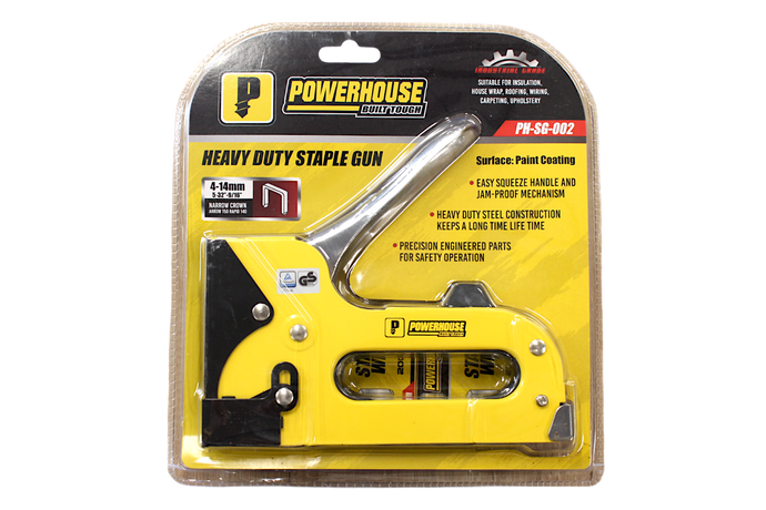 POWERHOUSE STAPLE GUN HEAVY DUTY INDUSTRIAL GRADE 4-14MM STAPLE