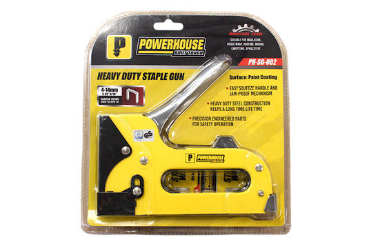 POWERHOUSE STAPLE GUN HEAVY DUTY INDUSTRIAL GRADE 4-14MM STAPLE