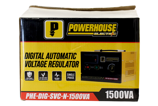 ELECTRIC DIGITAL AUTOMATIC VOLTAGE REGULATOR (SERVO MOTOR CONTROL) VA PHE-DIG-SVC-N-1500VA