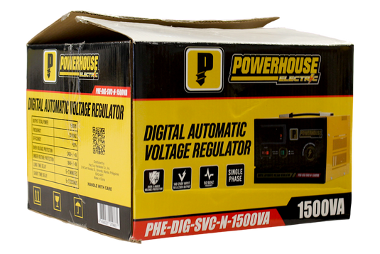 ELECTRIC DIGITAL AUTOMATIC VOLTAGE REGULATOR (SERVO MOTOR CONTROL) VA PHE-DIG-SVC-N-1500VA