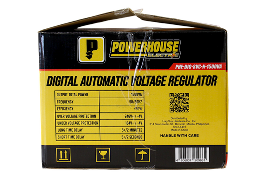 ELECTRIC DIGITAL AUTOMATIC VOLTAGE REGULATOR (SERVO MOTOR CONTROL) VA PHE-DIG-SVC-N-1500VA