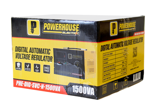 ELECTRIC DIGITAL AUTOMATIC VOLTAGE REGULATOR (SERVO MOTOR CONTROL) VA PHE-DIG-SVC-N-1500VA