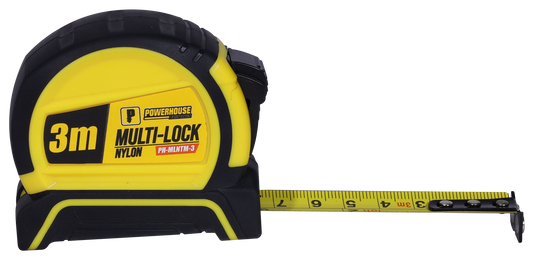POWERHOUSE MULTI-LOCK NYLON TAPE MEASURE