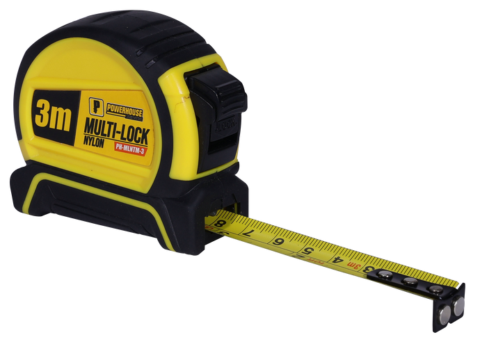 POWERHOUSE MULTI-LOCK NYLON TAPE MEASURE