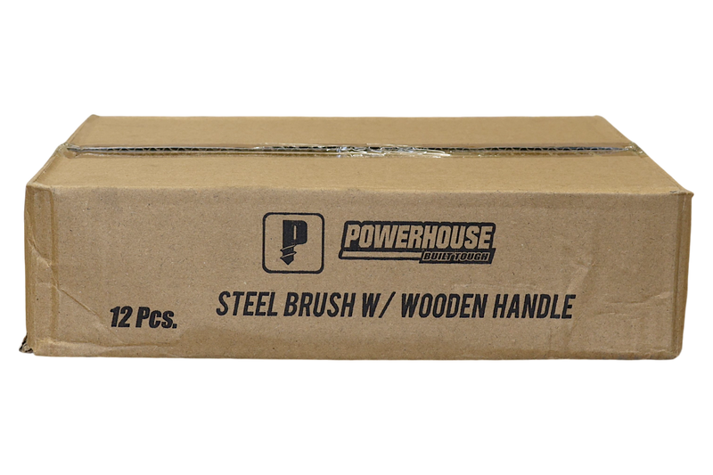 Load image into Gallery viewer, POWERHOUSE STEEL BRUSH W/ WOODEN HANDLE
