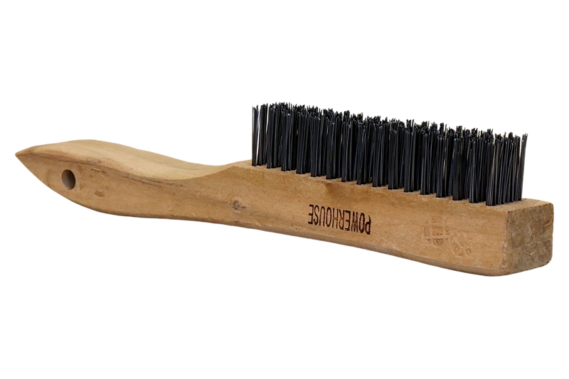 Load image into Gallery viewer, POWERHOUSE STEEL BRUSH W/ WOODEN HANDLE
