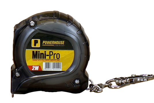 POWERHOUSE MINI PRO NYLON TAPE MEASURE (2M)