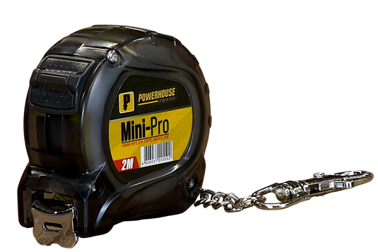 POWERHOUSE MINI PRO NYLON TAPE MEASURE (2M)