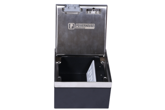 Recessed Floor Mounted Tile Outlet Silver (Box only)