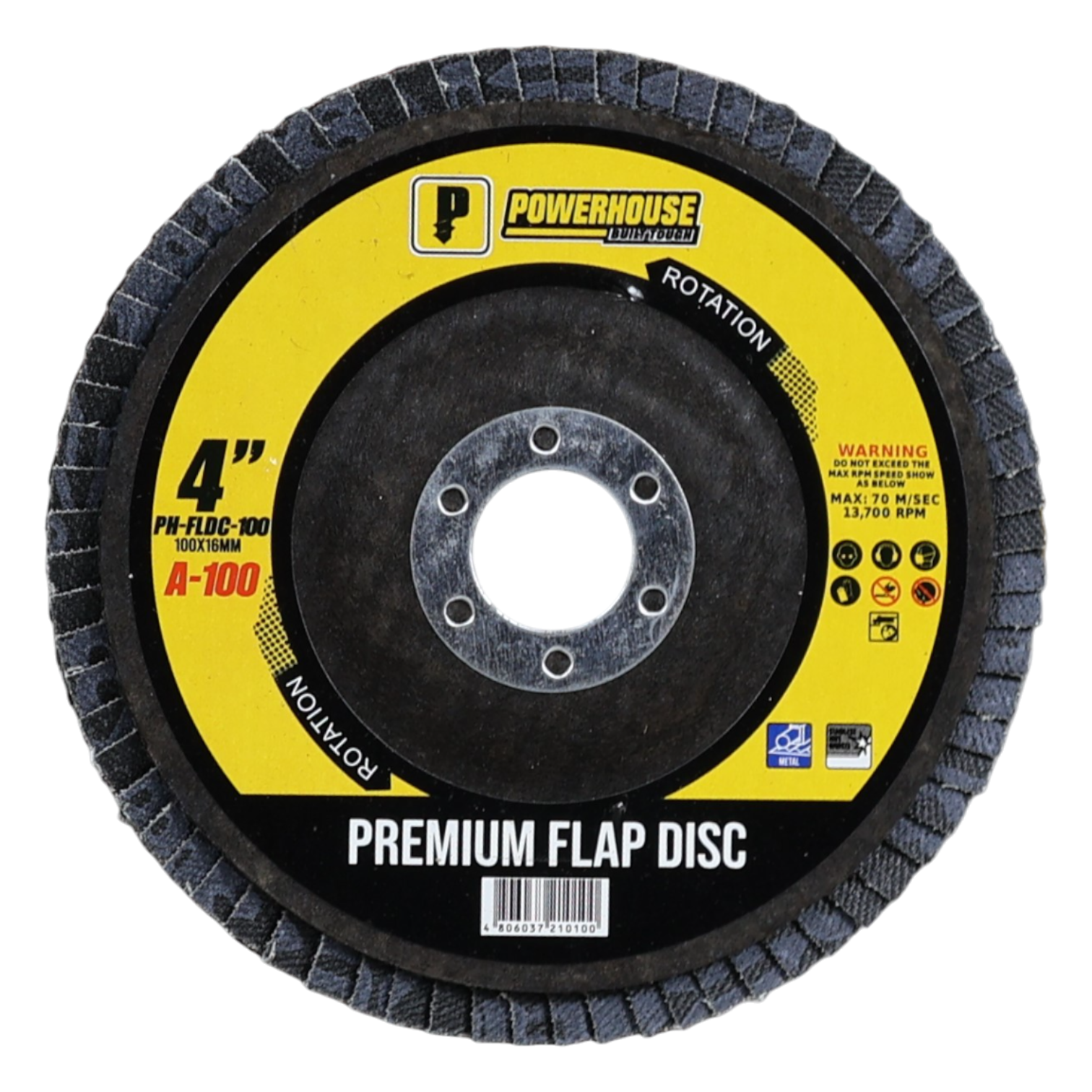 Raptor Series Abrasive Premium Flap Disc A-100 – Powerhouse Tools