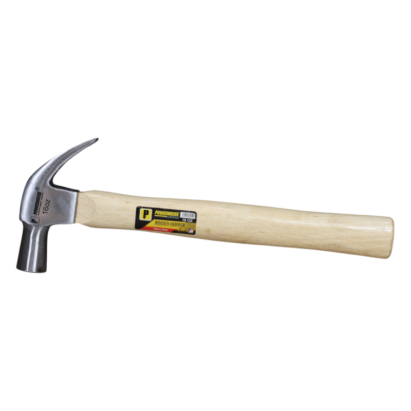 Load image into Gallery viewer, POWERHOUSE CLAW HAMMER WOODEN HANDLE
