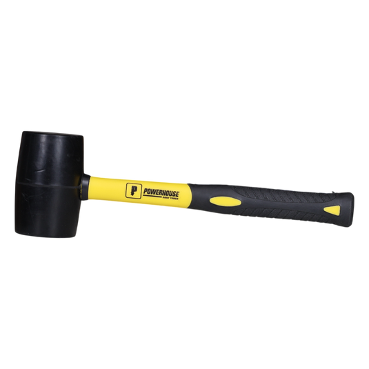 POWERHOUSE RUBBER MALLET W/ FIBERGLASS HANDLE