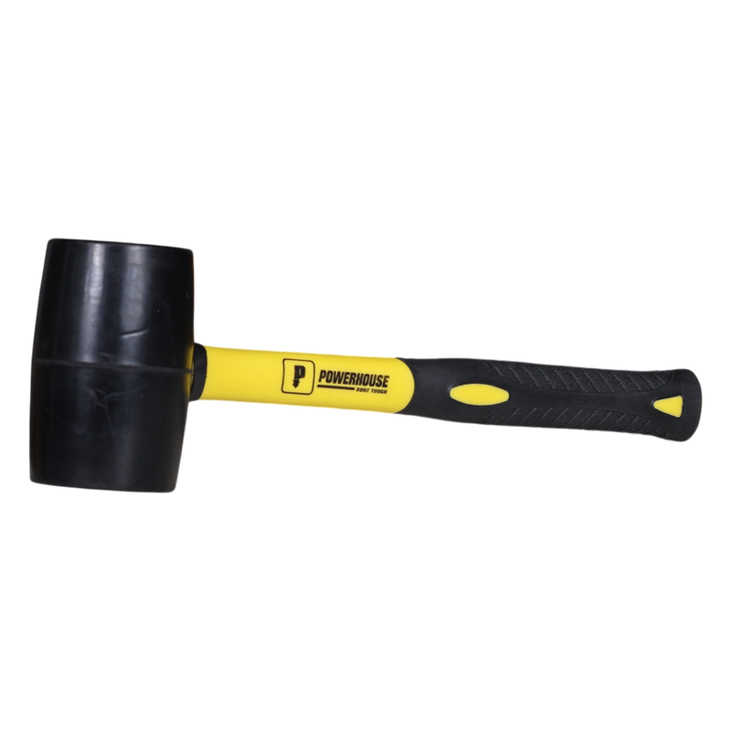 Load image into Gallery viewer, POWERHOUSE RUBBER MALLET W/ FIBERGLASS HANDLE
