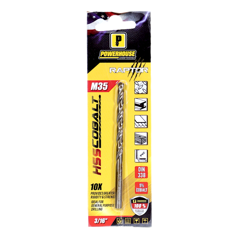 Load image into Gallery viewer, ANSI M35 Cobalt Jobber Drill Bit Blister Pack
