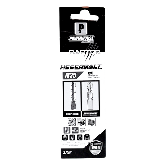 ANSI M35 Cobalt Jobber Drill Bit Blister Pack