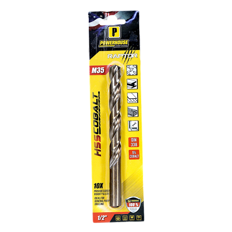 Load image into Gallery viewer, ANSI M35 Cobalt Jobber Drill Bit Blister Pack
