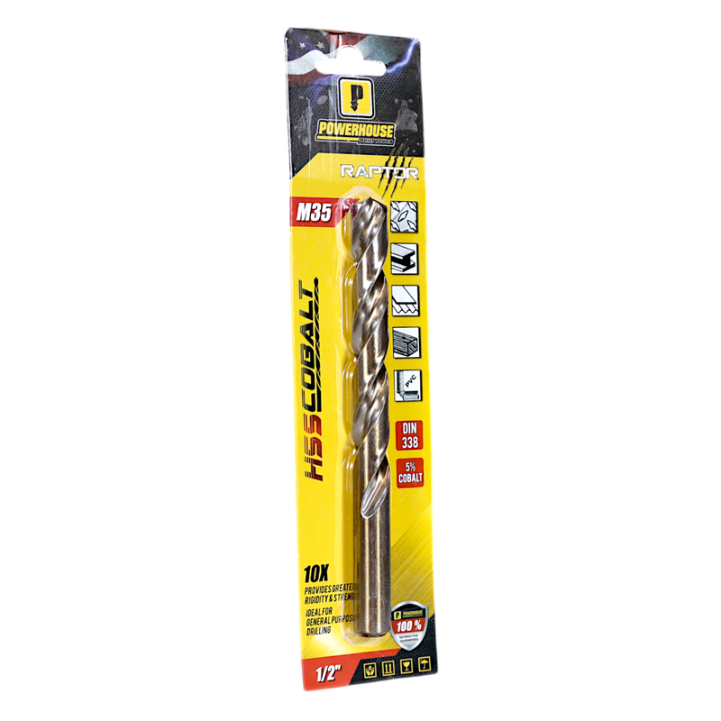 Load image into Gallery viewer, ANSI M35 Cobalt Jobber Drill Bit Blister Pack
