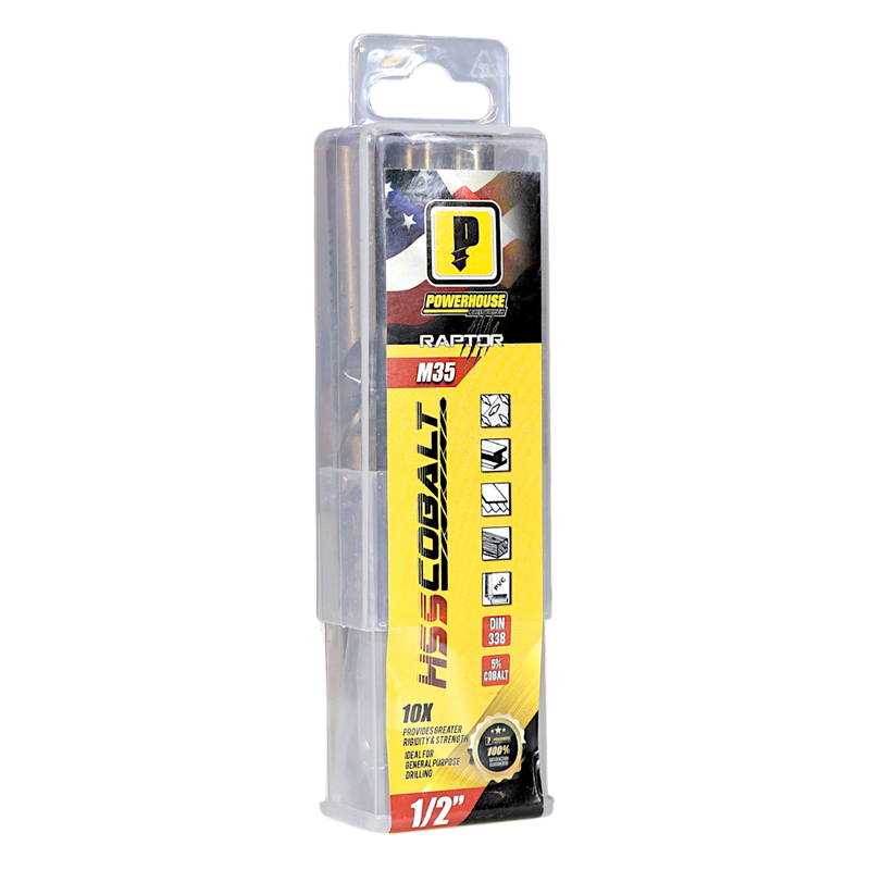 Load image into Gallery viewer, ANSI M35 Cobalt Jobber Drill Bit Tube Pack
