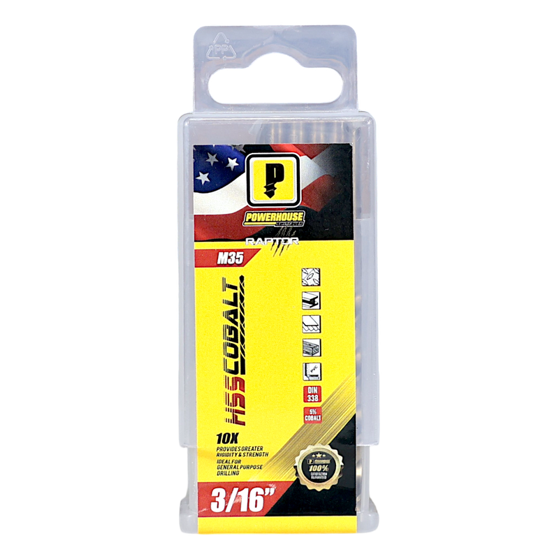 Load image into Gallery viewer, ANSI M35 Cobalt Jobber Drill Bit Tube Pack
