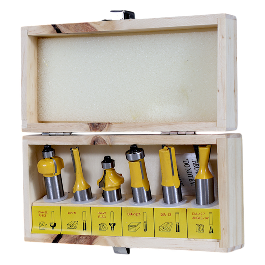 ROUTER BITS 6 PCS/SET - PH-RBSET-1/2-6