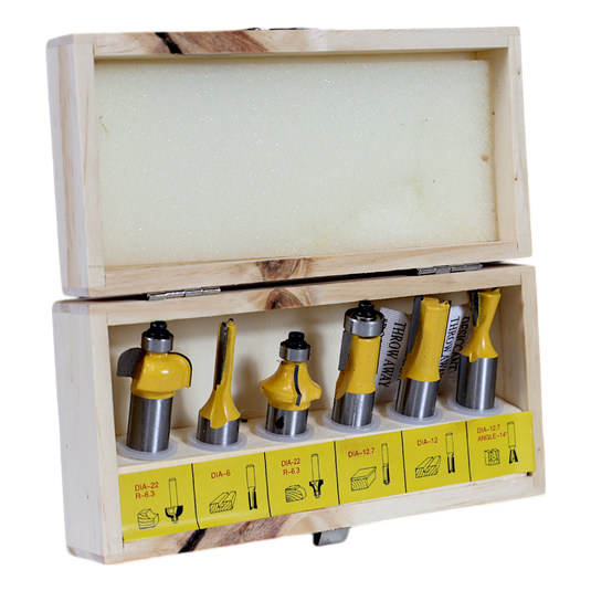 ROUTER BITS 6 PCS/SET - PH-RBSET-1/2-6