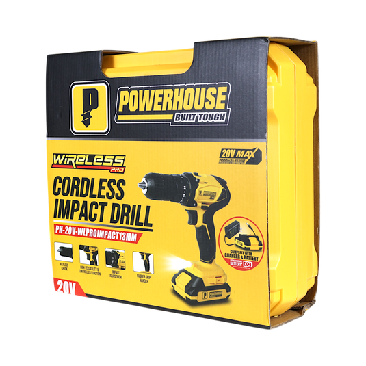 CORDLESS IMPACT DRILL PH-20V-WLPROIMPACT13MM