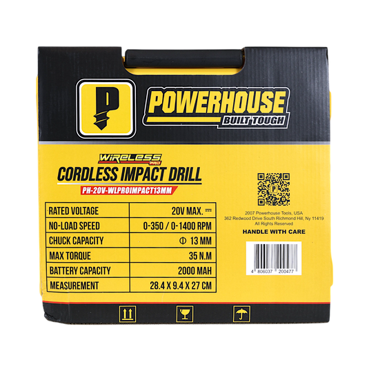 CORDLESS IMPACT DRILL PH-20V-WLPROIMPACT13MM