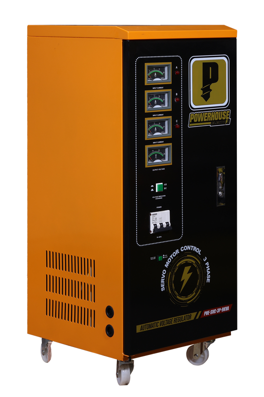 Three Phase Automatic Voltage Regulator (Servo Motor Control) 9,000VA