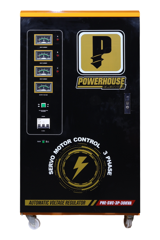 Three Phase Automatic Voltage Regulator (Servo Motor Control) 30,000VA