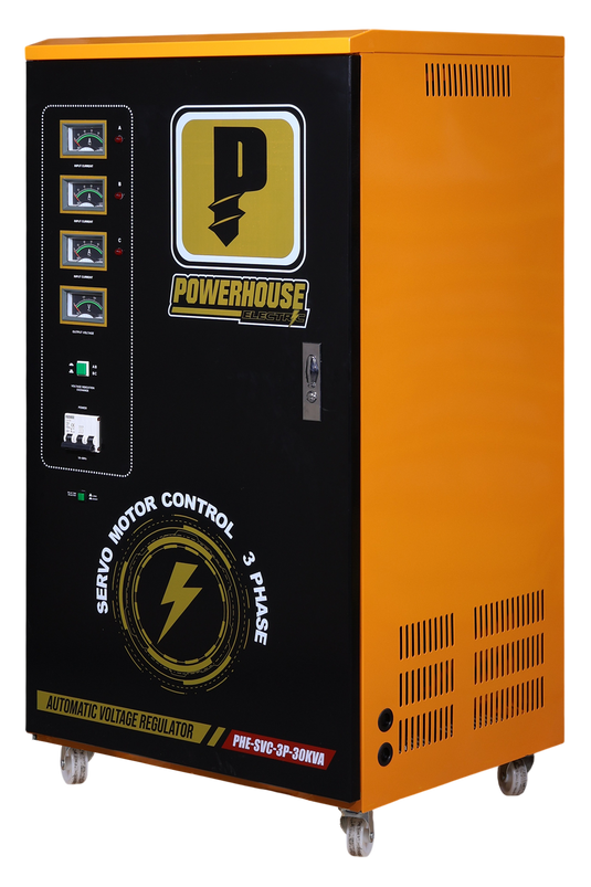 Three Phase Automatic Voltage Regulator (Servo Motor Control) 30,000VA
