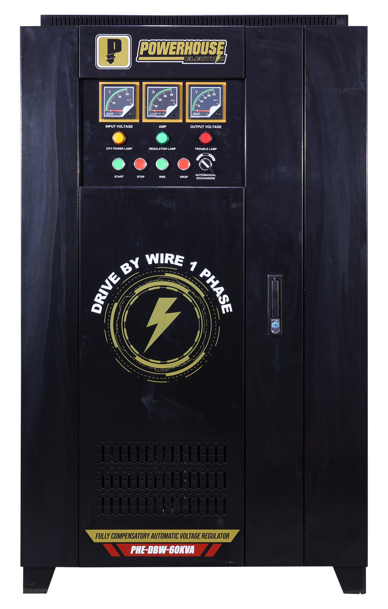 Load image into Gallery viewer, Single Phase Fully Compensatory Automatic Voltage Regulator (Drive By Wire) 60,000VA
