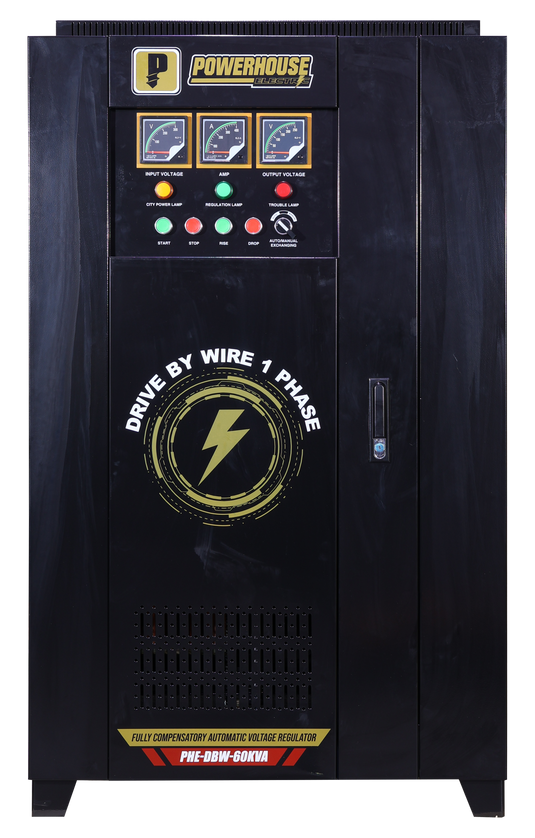Single Phase Fully Compensatory Automatic Voltage Regulator (Drive By Wire) 60,000VA