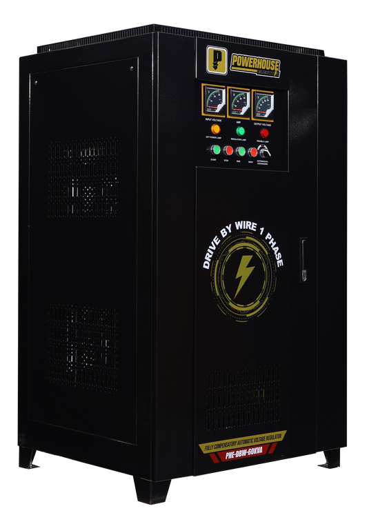 Single Phase Fully Compensatory Automatic Voltage Regulator (Drive By Wire) 60,000VA