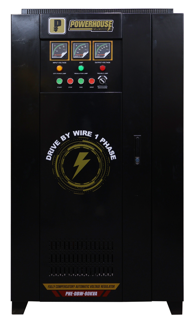 Load image into Gallery viewer, Single Phase Fully Compensatory Automatic Voltage Regulator (Drive By Wire) 80,000VA
