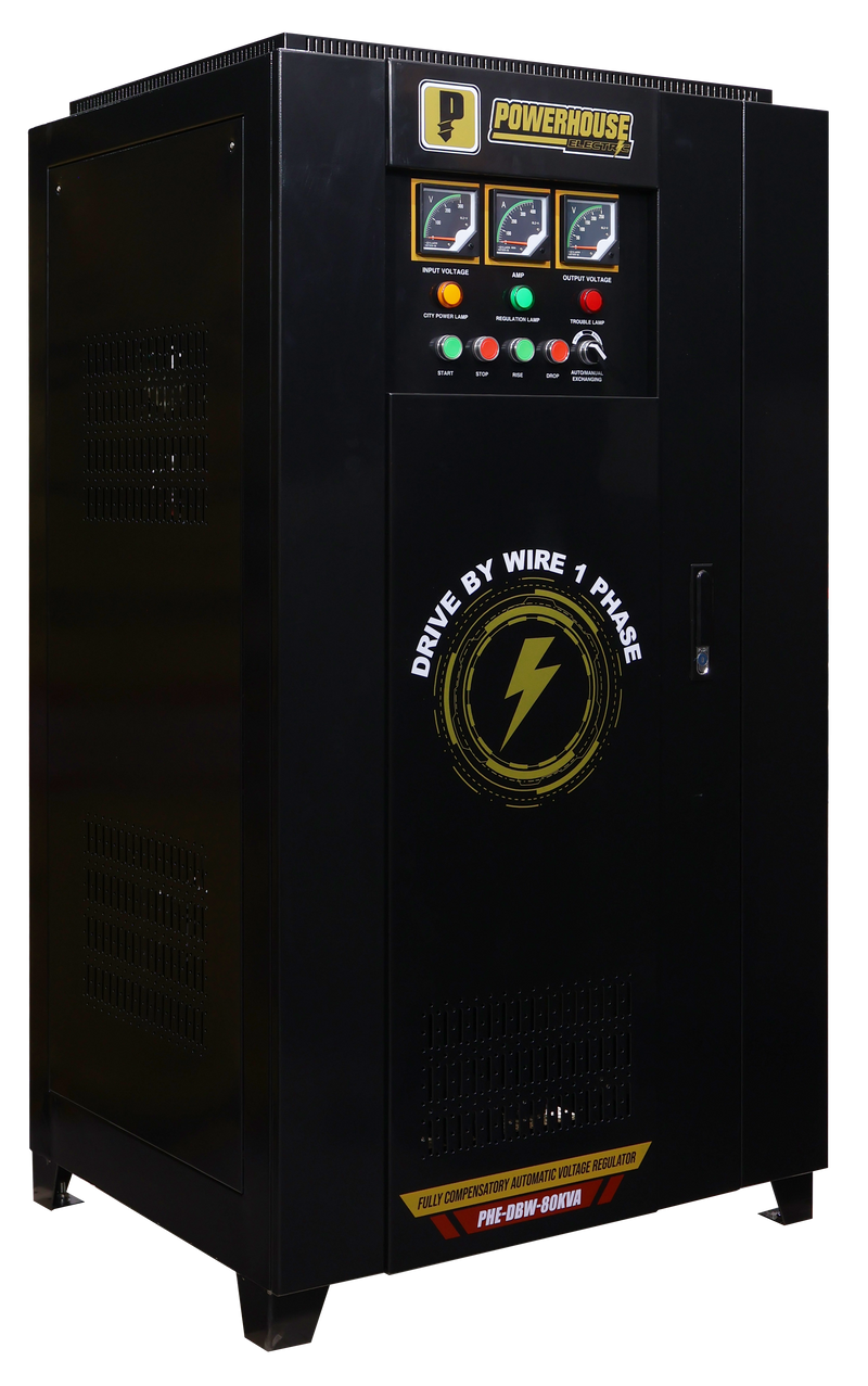Load image into Gallery viewer, Single Phase Fully Compensatory Automatic Voltage Regulator (Drive By Wire) 80,000VA
