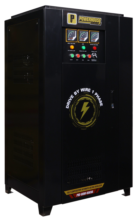Single Phase Fully Compensatory Automatic Voltage Regulator (Drive By Wire) 80,000VA