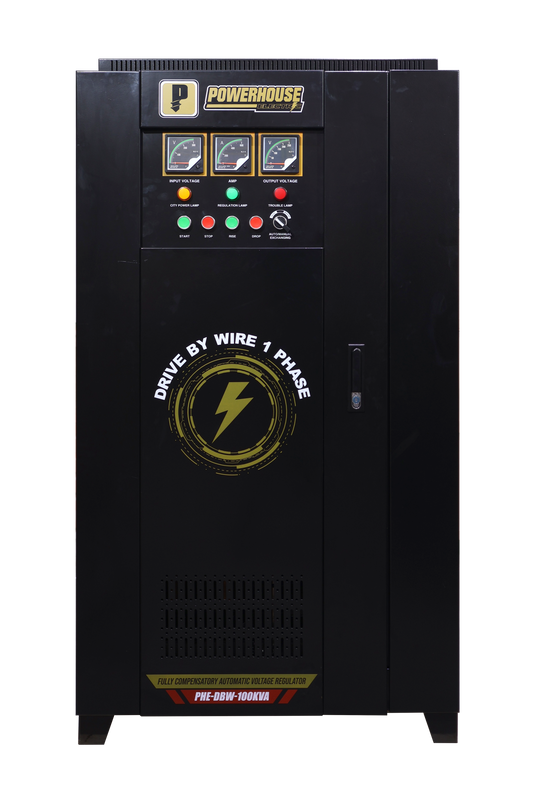 Single Phase Fully Compensatory Automatic Voltage Regulator (Drive By Wire) 100,000VA