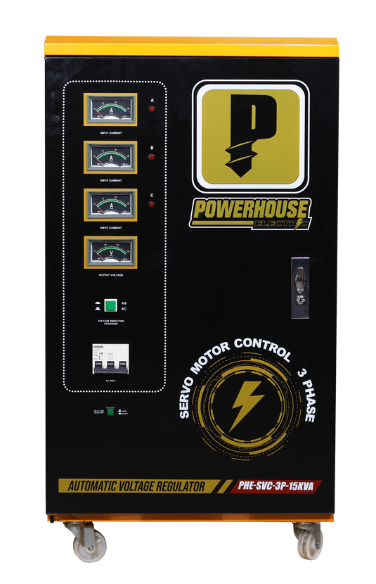 Three Phase Automatic Voltage Regulator (Servo Motor Control) 15,000VA