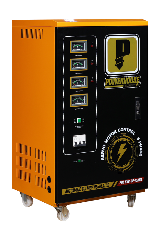 Three Phase Automatic Voltage Regulator (Servo Motor Control) 15,000VA