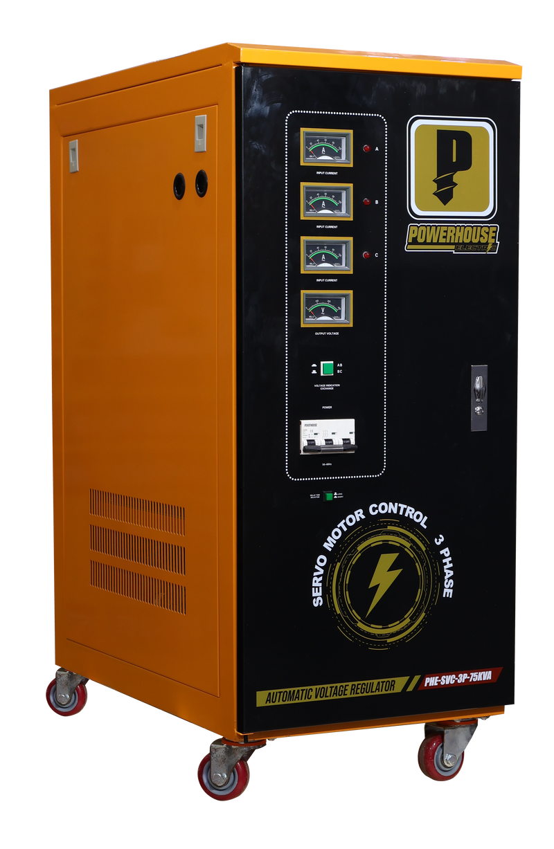 Load image into Gallery viewer, Three Phase Automatic Voltage Regulator (Servo Motor Control) 75,000VA
