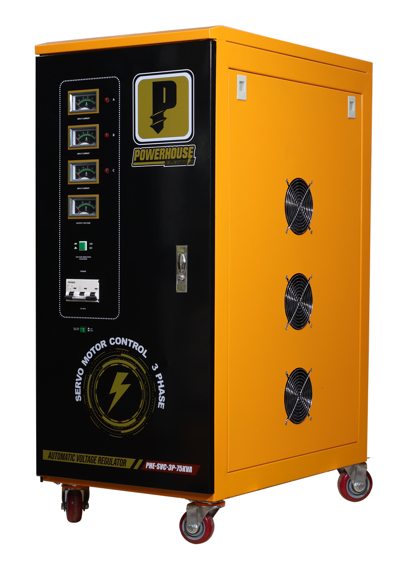 Load image into Gallery viewer, Three Phase Automatic Voltage Regulator (Servo Motor Control) 75,000VA
